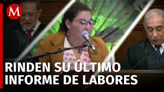 Ministros de la SCJN rinden su último informe de labores previo a dejar el cargo [upl. by Pablo]