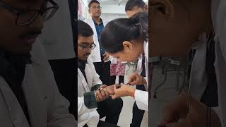 First time blood taken by me🤗AnkitaSingh043bloodinjectionexcitedtrending viralvideo shorts [upl. by Chen]