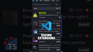 Visual Studio Code Extensions Pt2 vscode programming shorts [upl. by Oileduab55]