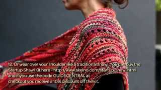 How To Knit A Shawl For Fall With Skeino  DIY Crafts Tutorial  Guidecentral amp Skeino [upl. by Eenot]