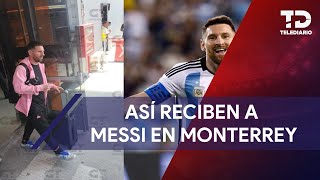 Así reciben los regios a Lionel Messi para juego Rayados vs Inter Miami [upl. by Simara]