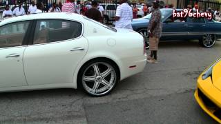 Maserati Quattroporte on 22quot Asanti Staggered Wheels  1080p HD [upl. by Hasheem]