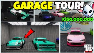 INSANE GARAGE TOUR My 350000000 GTA Online Car Collection Revealed [upl. by Karlee]