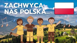 ZACHWYCA NAS POLSKA  Piosenka na 11 listopada dla dzieci [upl. by Erlene]