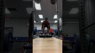 Deficit Deadlift  485 x 1 off 56 inch blocks [upl. by Shiverick]