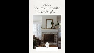 Transforming Your Stone Fireplace A Guide to Limewashing with Romabio Limewash [upl. by Adabelle]