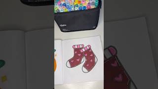 ASMR COLORING  FUZZY SOCKS 🧦 voloftpublishing alcoholmarkers coloringbook colorwithme asmr [upl. by Mendie983]