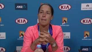 Ana Ivanovic press conference 1R  Australian Open 2015 [upl. by Chilton]