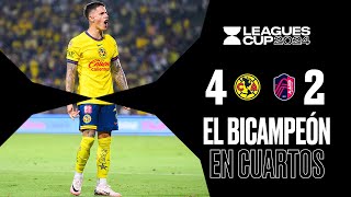 AMÉRICA 42 ST LOUIS  REMONTAN las ÁGUILAS y VUELAN a CUARTOS [upl. by Ateinotna]