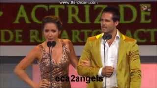 Ariadne Diaz y Jose Ron en premios tvynovelas 2013 [upl. by Kcirderfla]