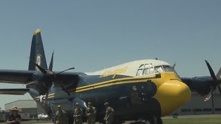 Blue Angels prep for Bethpage Air Show [upl. by Ylrrad]