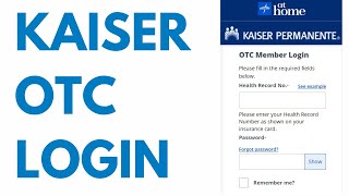 Kaiser Medline OTC Login Benefit Card Geisinger Catalog ⏬👇 [upl. by Howlan]