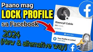 PAANO MAGLOCK NG PROFILE SA FACEBOOK  NEW amp ALTERNATIVE WAY  Riencyll Cabile [upl. by Ntisuj]