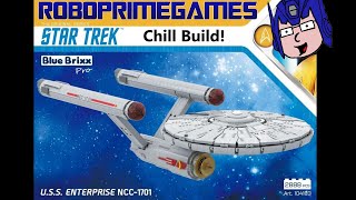 BlueBrixx Pro 104183 USS Enterprise NCC1701 Chill Build Part 1 [upl. by Cayla468]