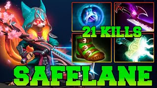 21 Kills Hoodwink  HoodWink Dota 2 Support Pro Gameplay Guide Carry Build Safelane 734 [upl. by Ecnaralc864]