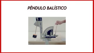 Experimentando Pêndulo balístico  Ballistic pendulum [upl. by Oyr]