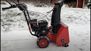 Snow Blower Test amp Review  Billig Snöslunga Testad [upl. by Ieppet]