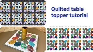 The FASTEST Way to Create a Table Topper with Squares for Quilting Newbies [upl. by Kamillah396]