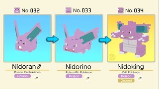 Nidoran♂ Evolved Into Nidorino  NidoKing  Pokémon Quest  Pokémon Evolution Tips and Guides [upl. by Lauder319]