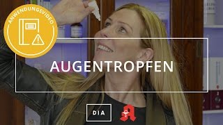 Anwendung von Augentropfen Deutsche Internet Apotheke [upl. by Viola]