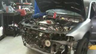 2001 Audi A4 42L v8 swap first start [upl. by Reginauld]