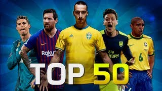 Top 50 Rare Goals in Football HD [upl. by Oimetra525]