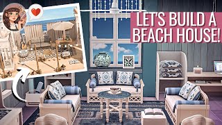 Beach House Interiors  Exteriors  Window Illusion amp Fake Gazebo  ACNH Speed Build [upl. by Kelcie]