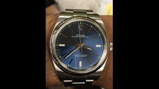 Rolex oyster perpetual ref 114300 39 mm Blue Unboxing [upl. by Whitehurst]