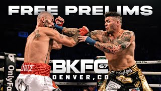 Countdown to BKFC 67 CAMOZZI vs DEPEE  FREE PRELIM FIGHTS LIVE [upl. by Ellehsram]