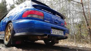 Dźwięk Subaru Impreza GF8  wydech końcowy HampS sound [upl. by Inimak]