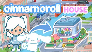 Cinnamoroll SANRIO Cute Blue Rainbow Family House not FREE TOCA BOCA House Ideas Toca Life World [upl. by Meenen]