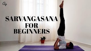 How to Sarvangasana with Preparatory poses for beginners ll Archies Yoga [upl. by Yenroc]