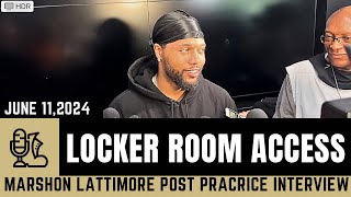 Marshon Lattimore Post Practice Interview Day 1 Saints Mini Camp [upl. by Houlberg423]