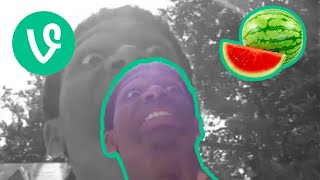 Watermelon inside a watermelon vine for one minute [upl. by Rabma]