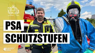 PSAStufen Schutzform 13 bei Gefahrguteinsätzen  So wählst du die richtige Schutzausrüstung [upl. by Holms]