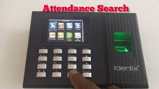 ESSL K90 PRO Attendance search feature explained How to check [upl. by Nylrahs]