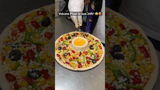 West Delhi Famous volcano Pizza😱🥵 food pizzarecipes pizzatoppings pizzalover pizzatime food [upl. by Curtice]