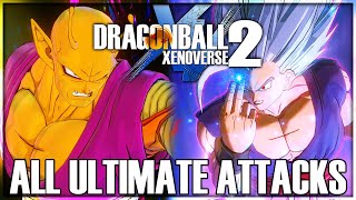 Dragon Ball Xenoverse 2  All Ultimate Attacks and Transformations w DLC Packs 116 [upl. by Purdum481]