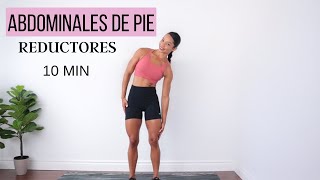 ABDOMINALES DE PIE para Reducir Cintura y Aplanar Abdomen  Ejercicios para Reducir Cintura rápido [upl. by Eryt941]