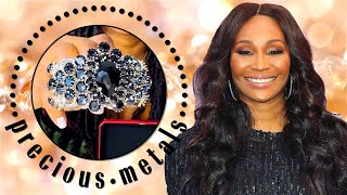 Cynthia Bailey Shows Off Her Stunning Jewelry Collection  Precious Metals  Marie Claire [upl. by Htesil587]