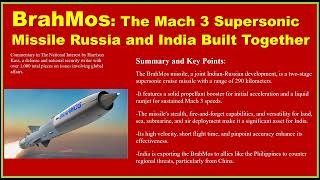 BrahMos The Mach 3 Supersonic Missile Russia and India Built Together [upl. by Lulita]