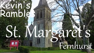 St Margarets of Fernhurst vlogging churches fernhurst [upl. by Ahsiekat204]