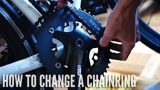 How To Change a SingleSpeed  Fixed Gear Chainring [upl. by Tyrus]