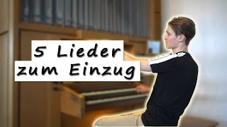 5 Hochzeitslieder für die Braut zum Einzug  Moderne Orgelmusik [upl. by Avictor]