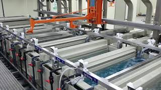 Automated Electroless Nickel Electroless Palladium Immersion Gold Plating Line With Carriers [upl. by Kermit99]