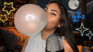 Relaxing Chewing Gum ASMR Intense Mouth Sounds And Bubble Blowing [upl. by Nena]