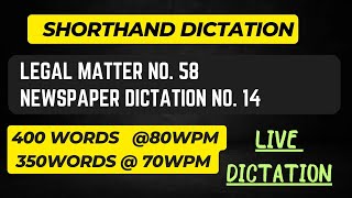 Legal Dictation Exercise58 Newspaper Dictation Exercise14 jkssbsteno [upl. by Giliana]