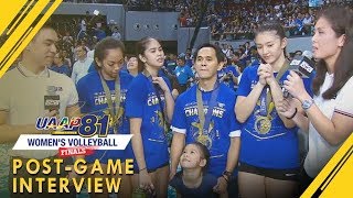 UAAP 81 WV Finals Game 3 UST vs ADMU  PostGame Interview  May 18 2019 [upl. by Iseabal2]