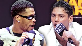 HEATED Devin Haney vs Ryan Garcia FULL FIERY LA press conference amp face off video [upl. by Narahs722]