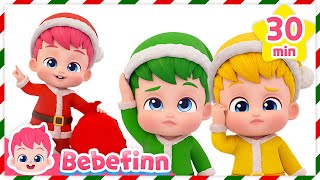 2024 New Christmas Songs for KidsㅣBebefinn Nursery Rhymes Compilation [upl. by Llenahs854]